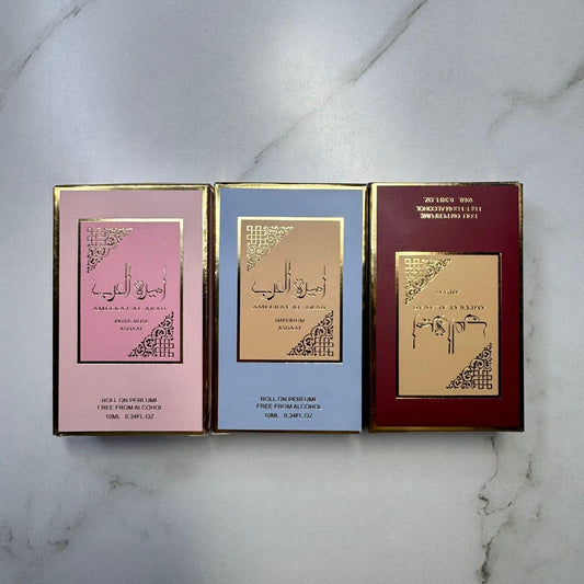 Unsere Amerat Highlights im 3er Set als Roll on Imperium Asdaaf, Prive Rose, Asdaaf